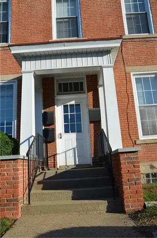 front view of building with a window