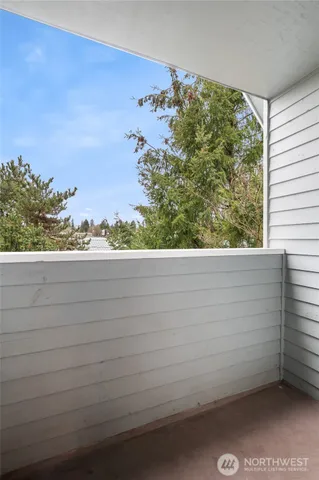 a view of a lake from a balcony