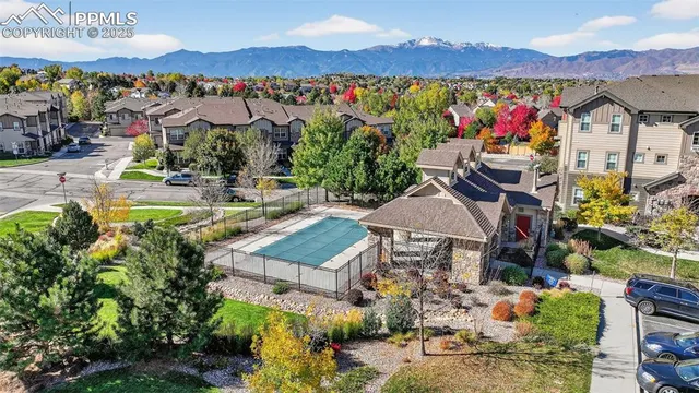 a view of a city with tall buildings