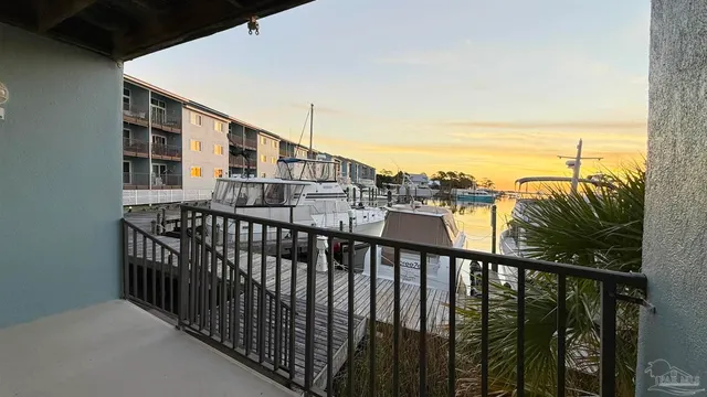 a view of a balcony with city