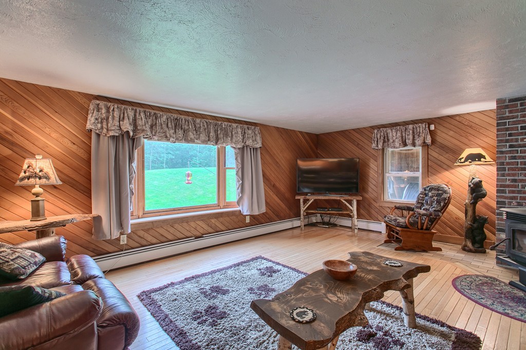 99 Mirick Road Princeton, MA 01541 - Photo 9 of 30 a living room with furniture and a flat screen tv
