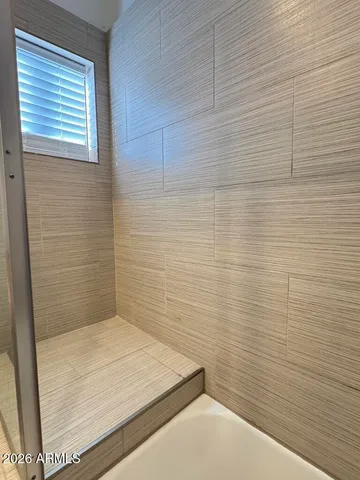 a view of small space with racks on the wall