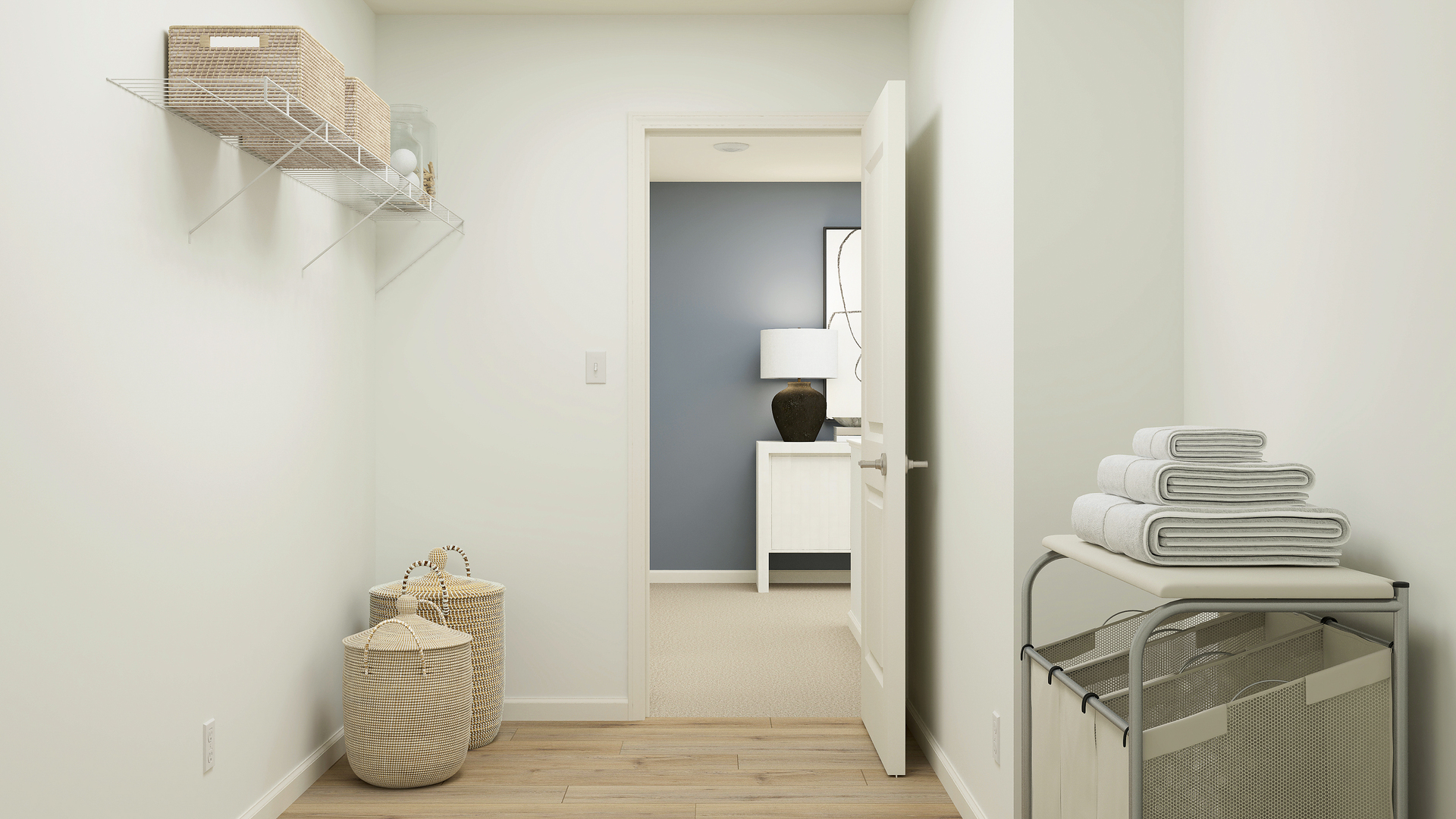 4244 Meadowridge Road Woodstock, IL 60098 - Photo 17 of 20 a view of small space with racks on the wall