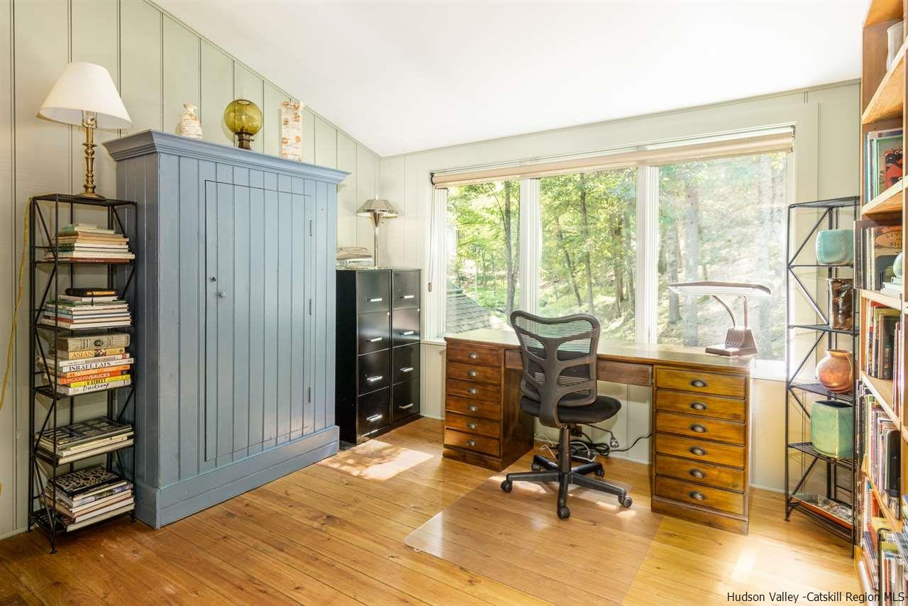 45 Pratt Road Stone Ridge, NY 12484 - Photo 33 of 35 a view of a workspace with furniture and a window