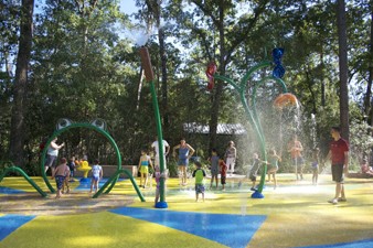 34 Hearthwick Road Tomball, TX 77375 - Photo 32 of 32 The splash pad, basketball and tennis courts, and barbecue area make it an ideal spot for outdoor fun. For one of our children birthday, you can rent the pavillion for events is a blast.