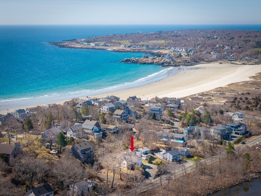 129 Thatcher Road Gloucester, MA 01930 - Photo 2 of 31 an aerial view of ocean and residential houses with outdoor space