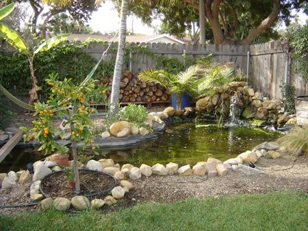5024 Rocoso Way Goleta, CA 93111 - Photo 9 of 13 back yard pond