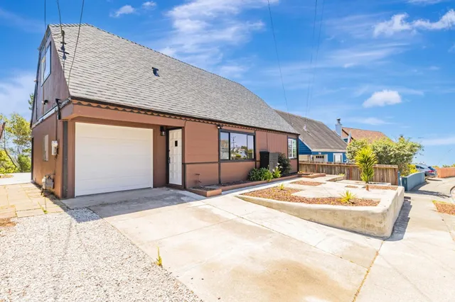 a view of a house with a patio