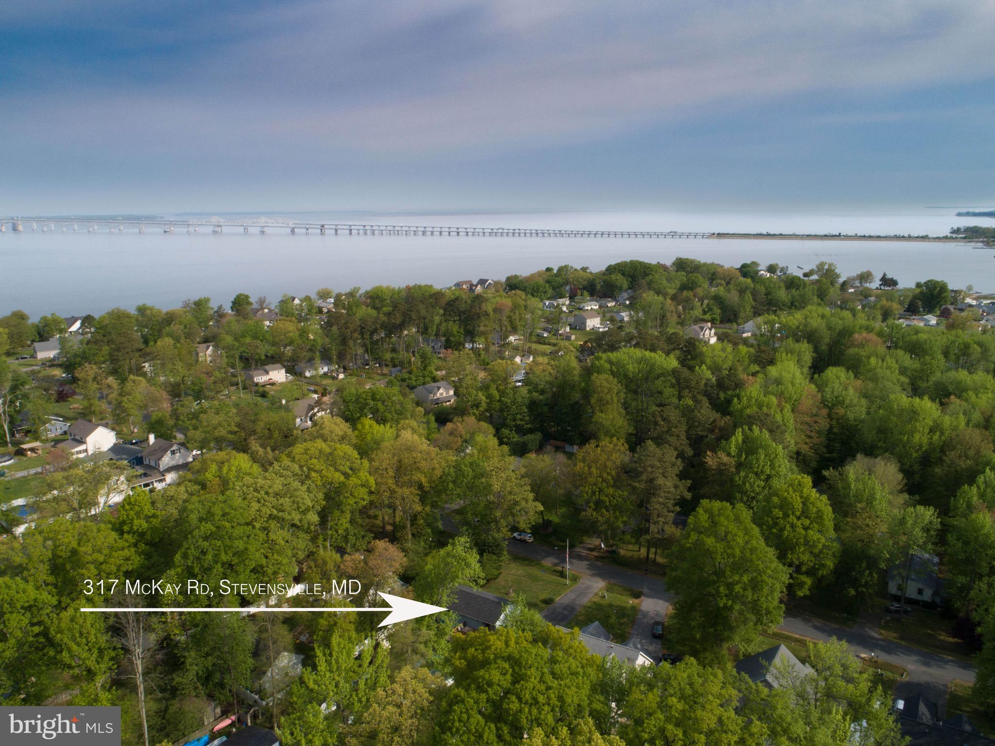 317 McKay Road Stevensville, MD 21666 - Photo 5 of 58 Aerial view of home