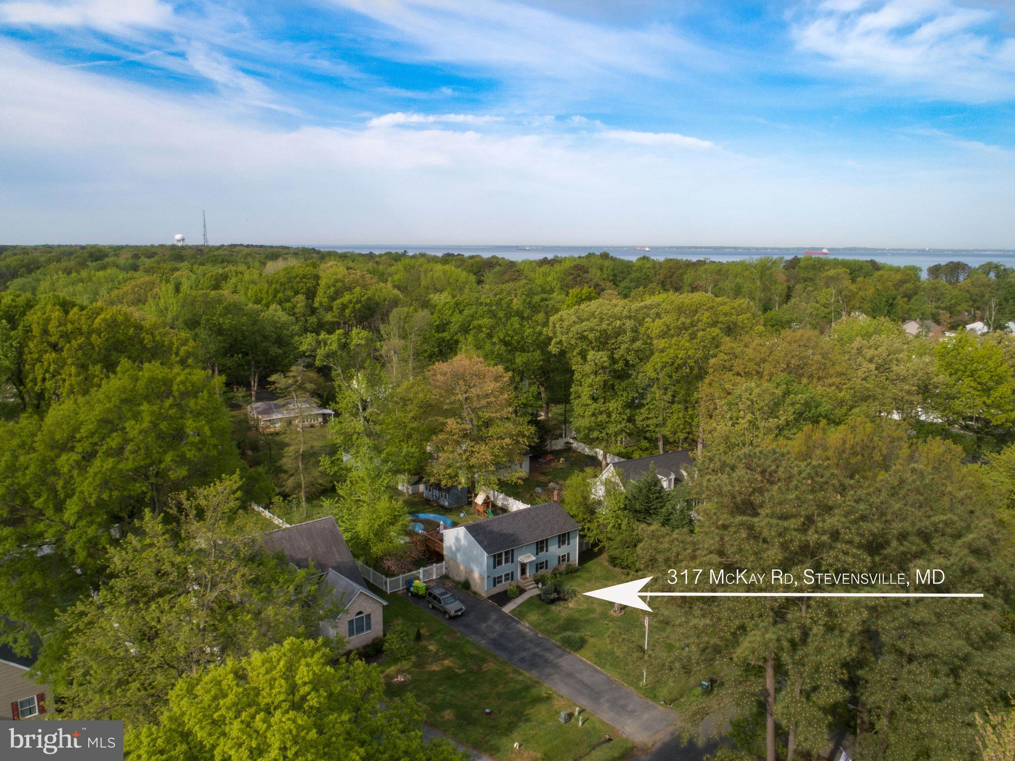 317 McKay Road Stevensville, MD 21666 - Photo 45 of 58 Aerial view of home