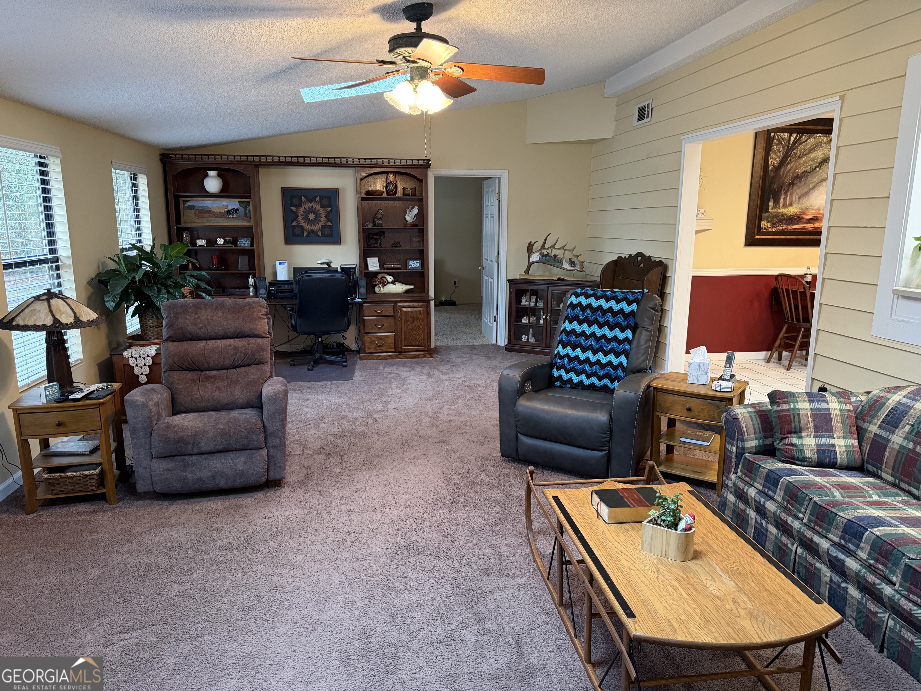 223 Trinity Road Dublin, GA 31021 - Photo 20 of 42 a living room with furniture and a flat screen tv