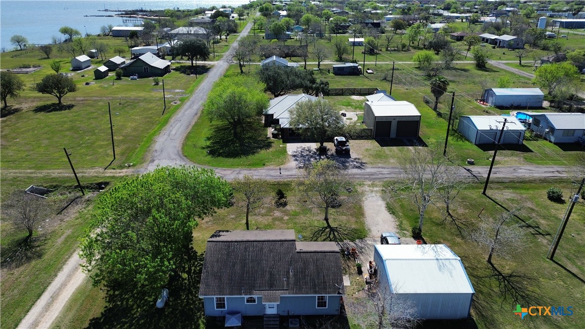802 Bay Street Austwell, TX 77950 - Photo 26 of 27 an aerial view of a house with outdoor space