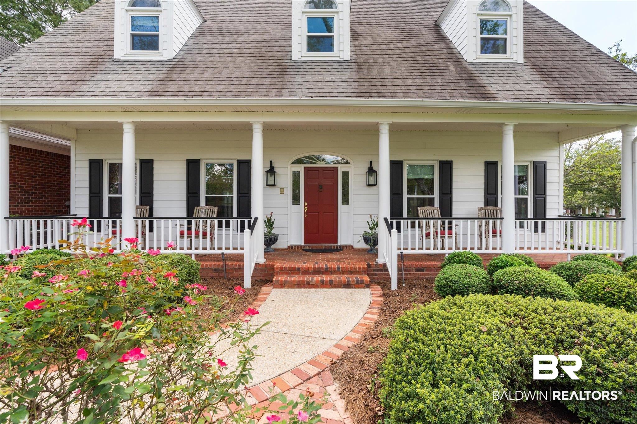 5231 Dawes Road Grand Bay, AL 36541 - Photo 2 of 49 View of front facade featuring covered porch