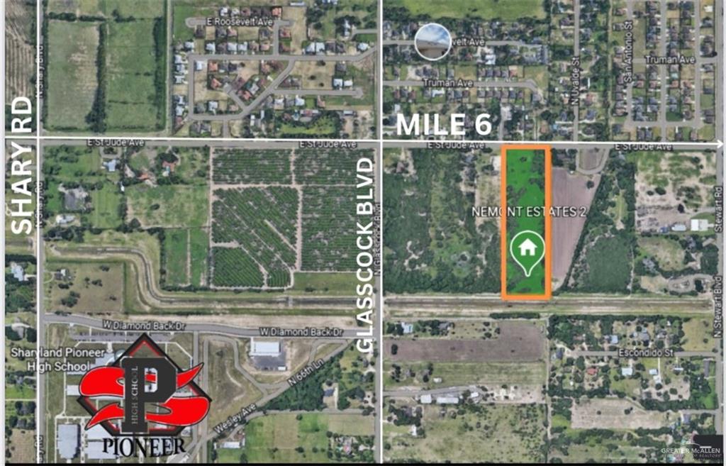 9502 North 71st Lane Mission, TX 78573 - Photo 2 of 4 Property Map. Illustrating the location and surrounding area of the property