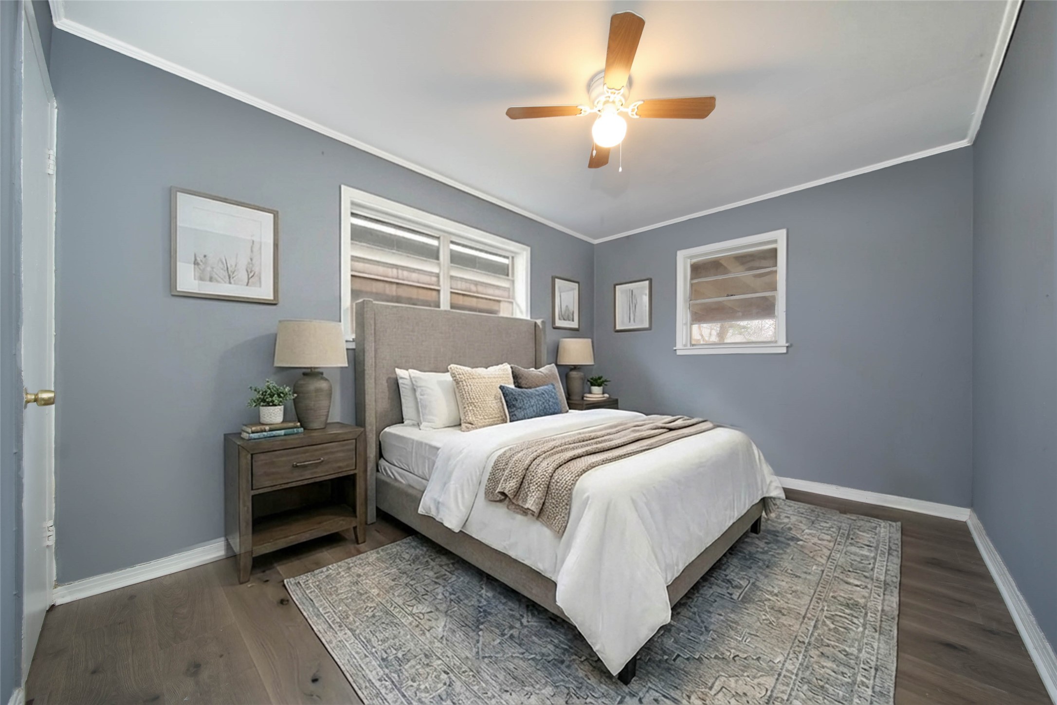 2310 Kabee Street Houston, TX 77020 - Photo 9 of 15 Primary bedroom, this is a virtual staged photocolors may vary slightly,