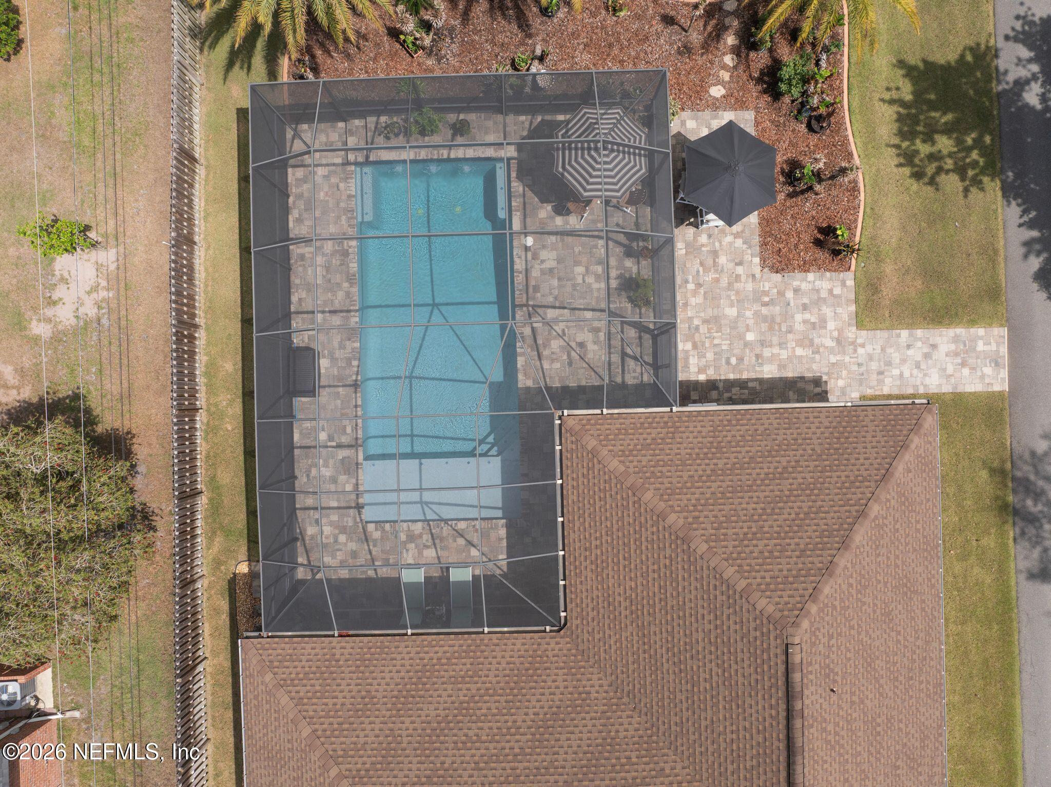 4743 Raggedy Point Road Fleming Island, FL 32003 - Photo 65 of 66 Aerial of Pool