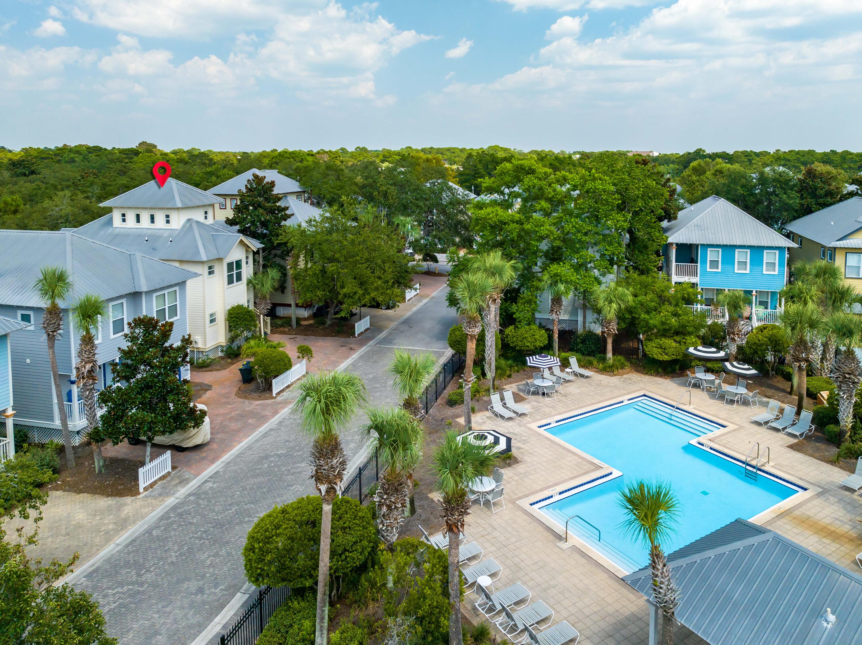 120 Hidden Lake Way Santa Rosa Beach, FL 32459 - Photo 47 of 56 an aerial view of a house