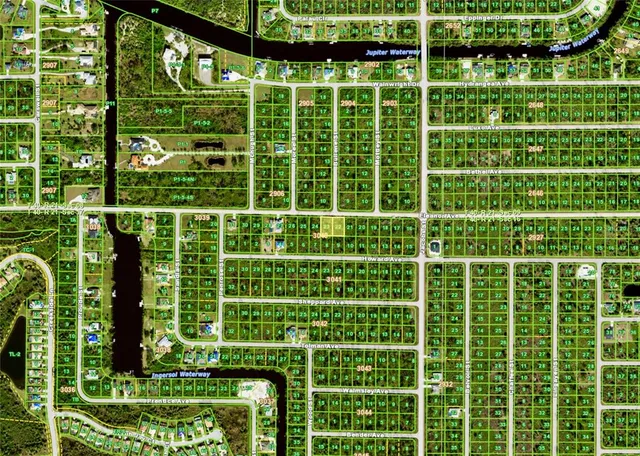 a view of a garden with a yard