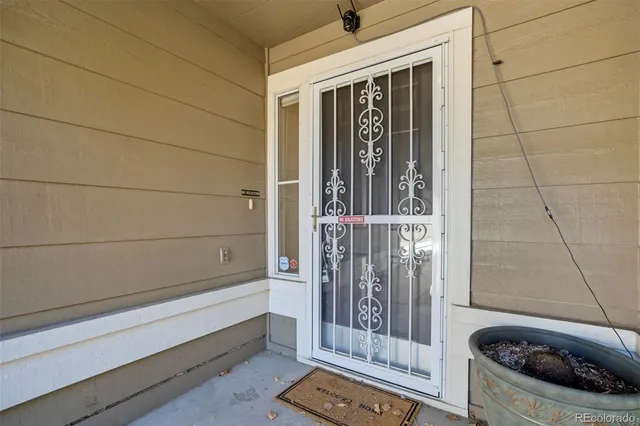a view of front door