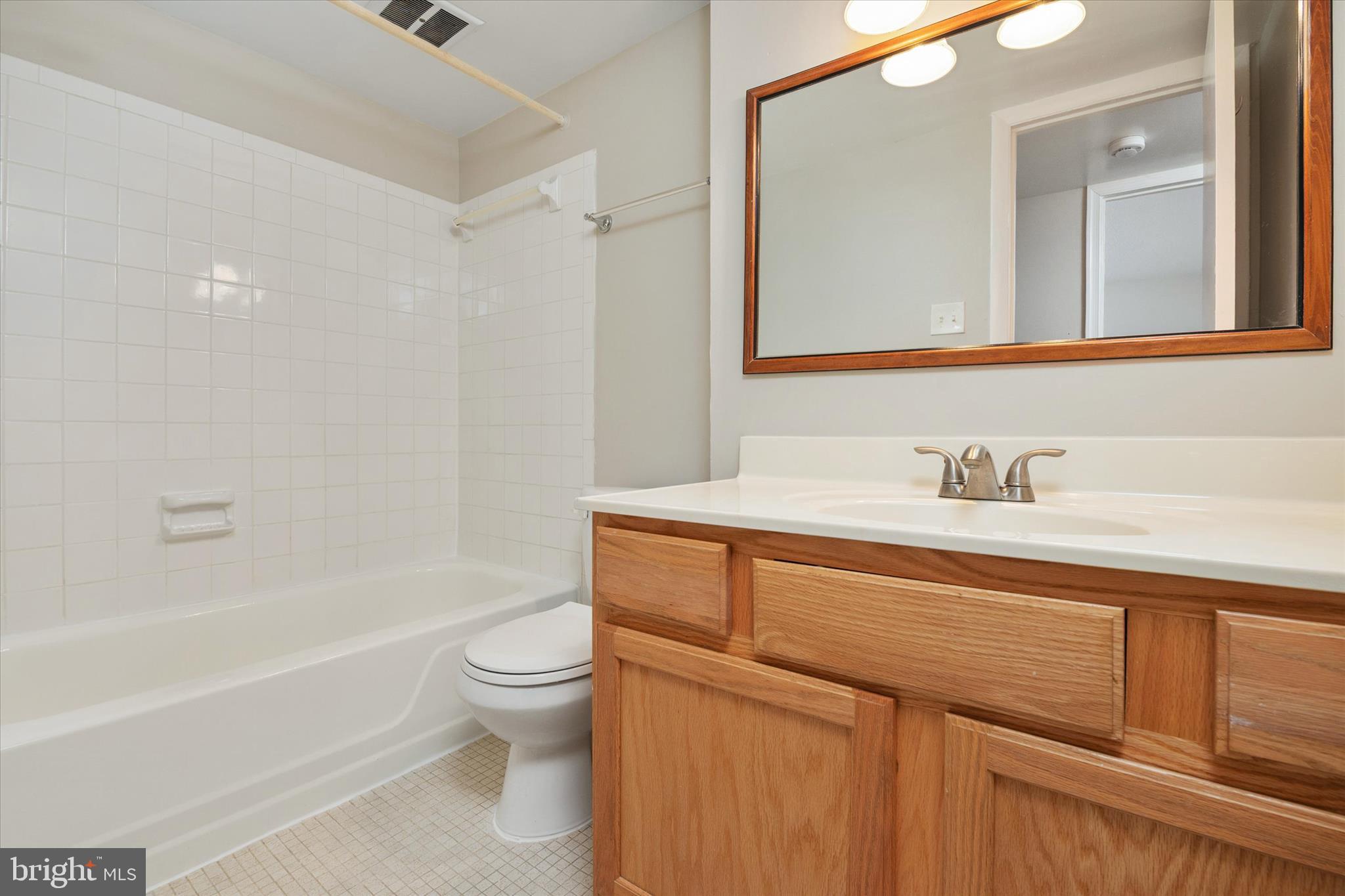 5245 West Running Brook Road, Unit 101 Columbia, MD 21044 - Photo 26 of 33 a bathroom with a sink a toilet and a bathtub