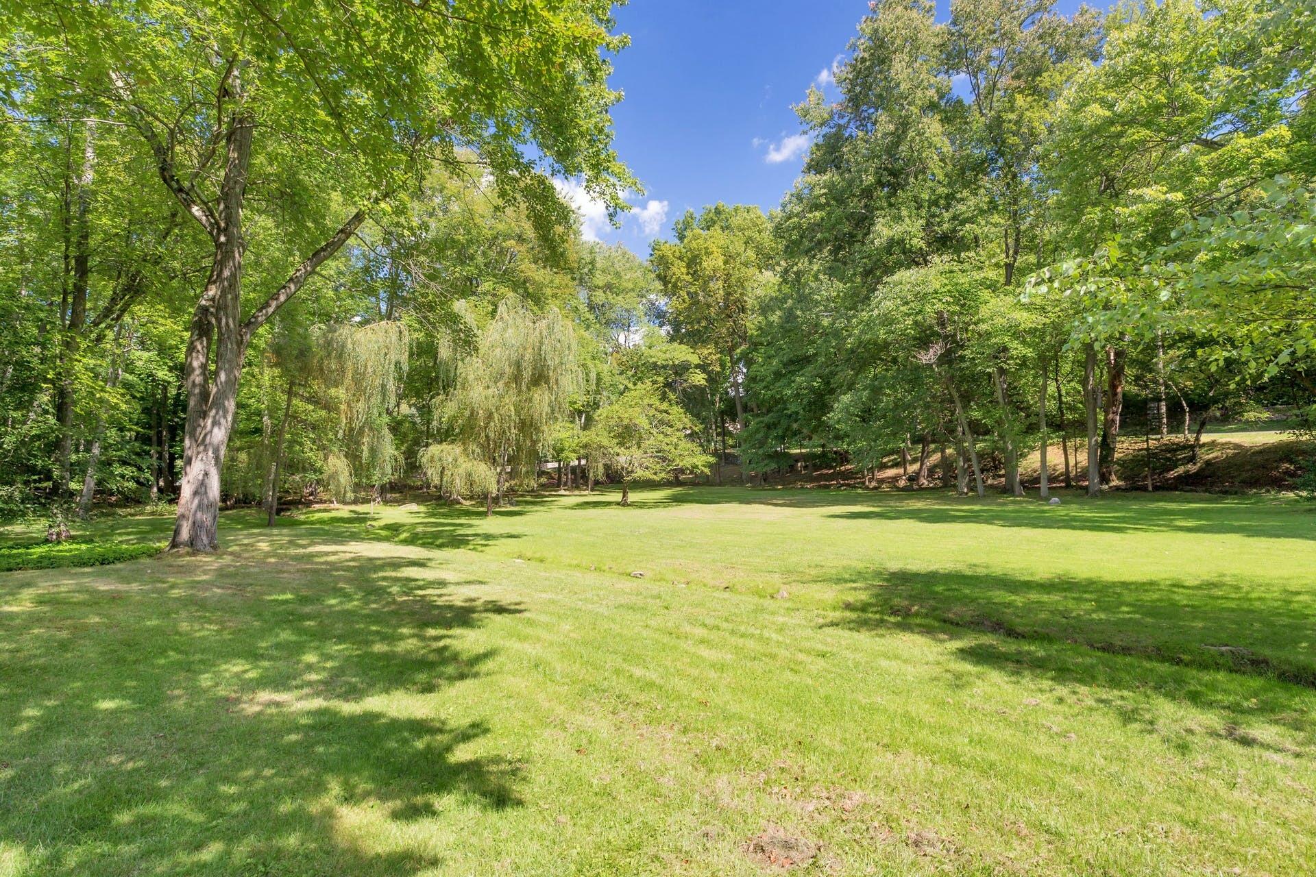 337 Brookside Road Darien, CT 06820 - Photo 23 of 35 a view of a yard with a trees