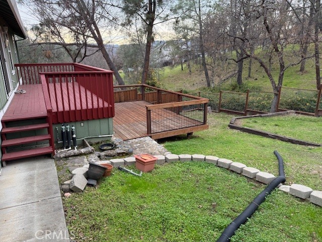 18992 Redbud Road Hidden Valley Lake, CA 95467 - Photo 35 of 39 a view of a backyard with sitting area and furniture