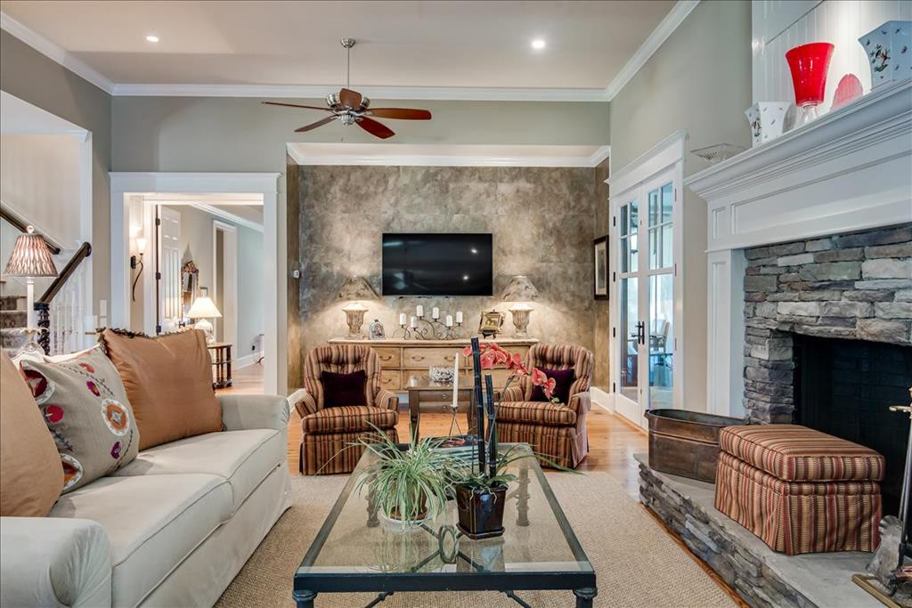 188 Squirrel Road Salley, SC 29137 - Photo 12 of 31 a living room with furniture and a fireplace