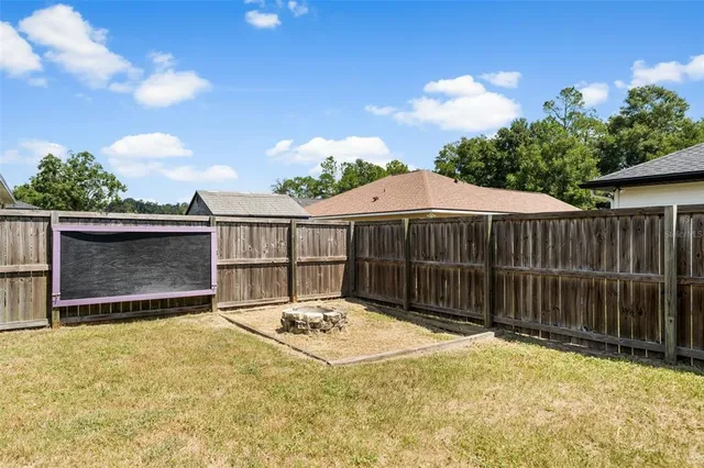 a view of wooden fence