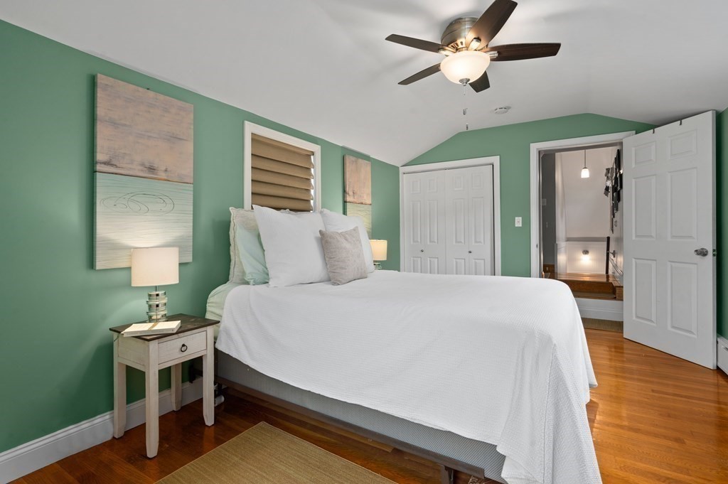 20 Butler Street Medford, MA 02155 - Photo 19 of 29 a bedroom with a bed and a lamp