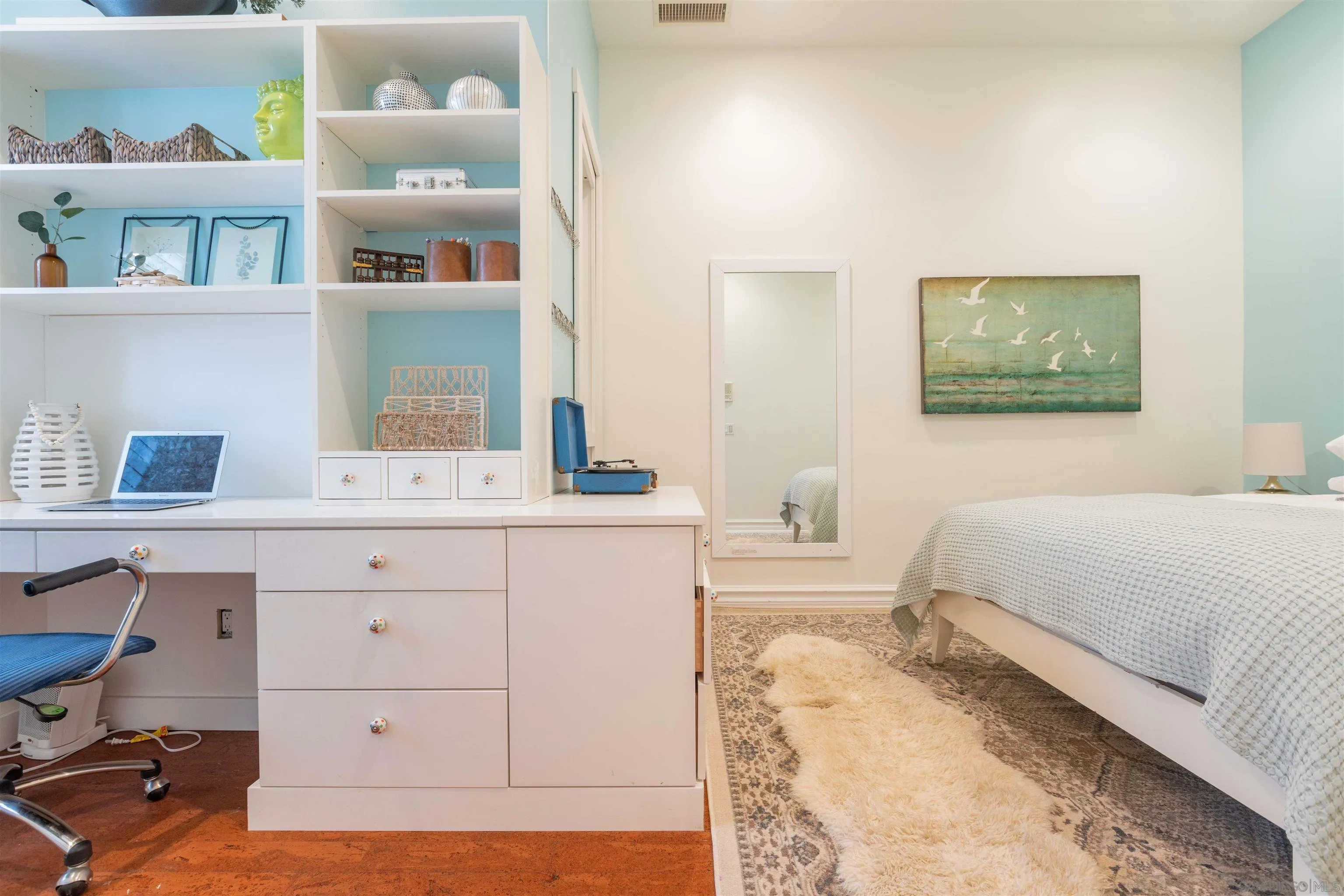 17676 Vista Rancho Court Rancho Santa Fe, CA 92091 - Photo 46 of 71 a bedroom with a bed and a cabinets