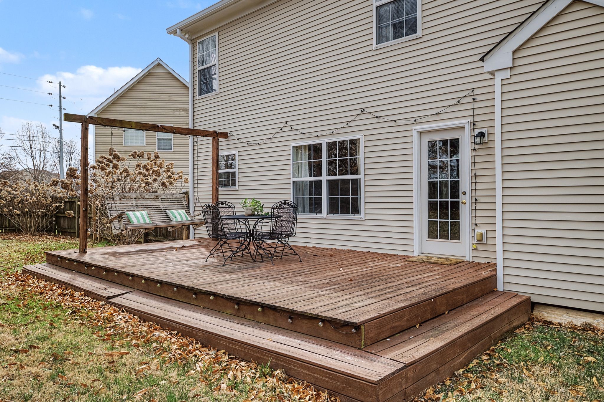 4012 Farmville Court Spring Hill, TN 37174 - Photo 27 of 29 a view of a wooden deck with two chairs
