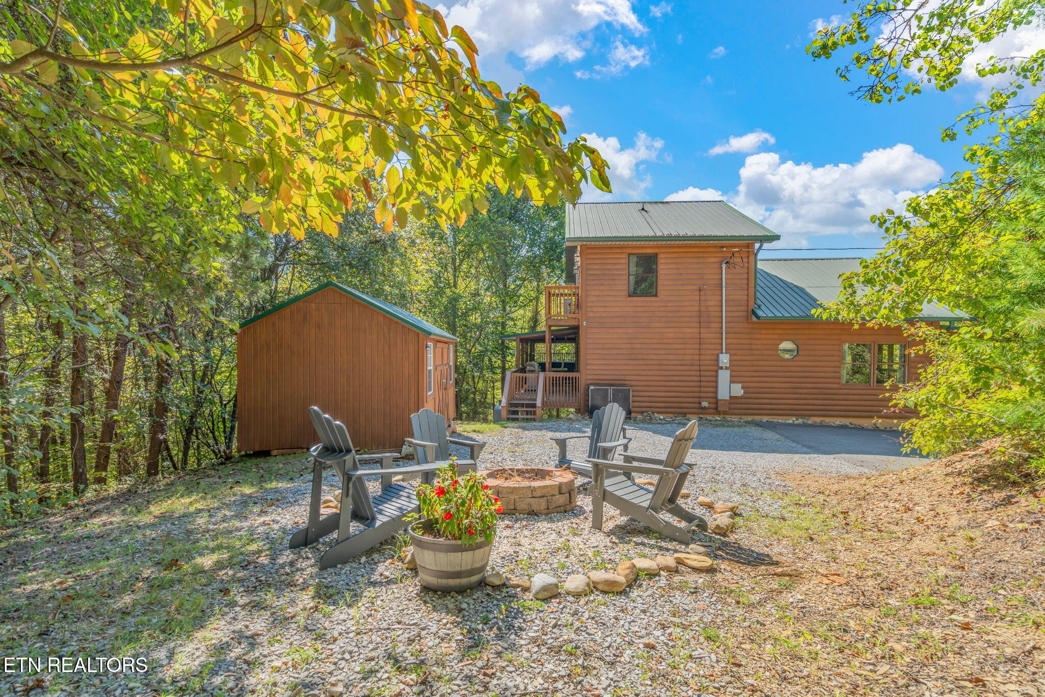 1723 Springer Road Sevierville, TN 37862 - Photo 41 of 43 a backyard of a house with table and chairs