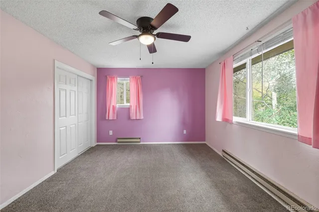 a view of a storage room with an empty room