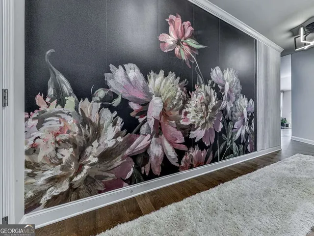 a view of a painting of a window