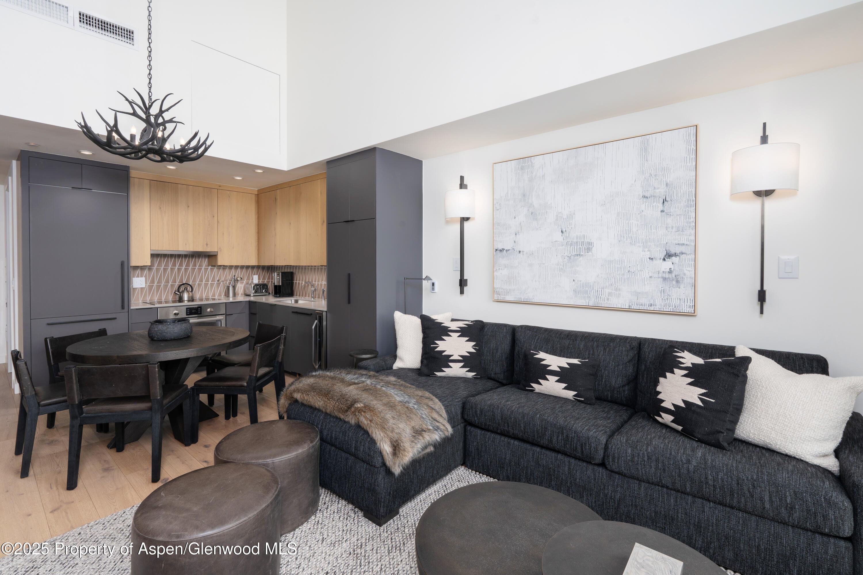 119 Wood Road, Unit 607 Snowmass Village, CO 81615 - Photo 4 of 18 Open Kitchen/Dining/Living Space