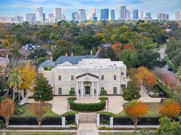 a aerial view of a house