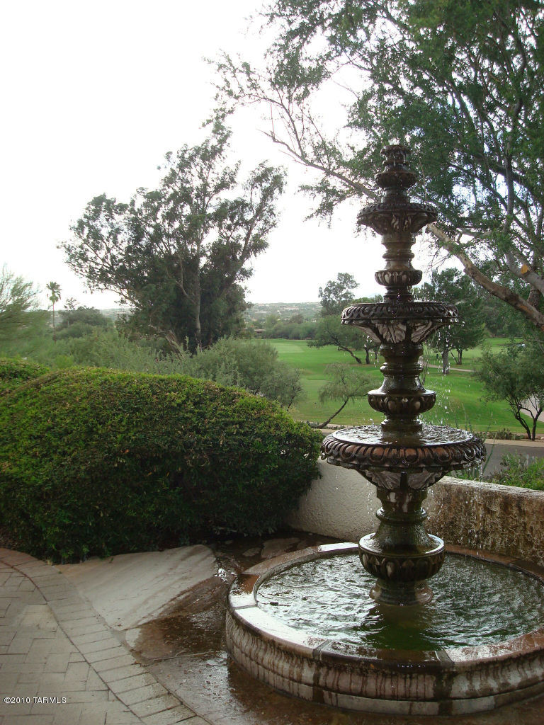 9985 North Desert Sky Road Oro Valley, AZ 85737 - Photo 4 of 43 a view of a fountain in the yard with a fountain