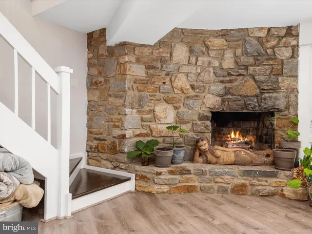 a view of a lake with a city