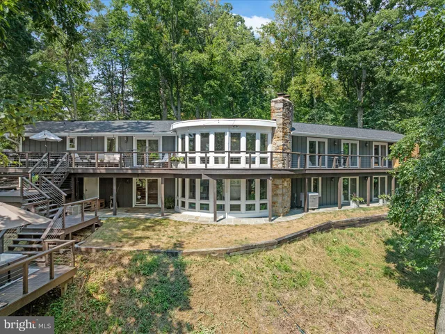 a view of a lake with a mountain in the background