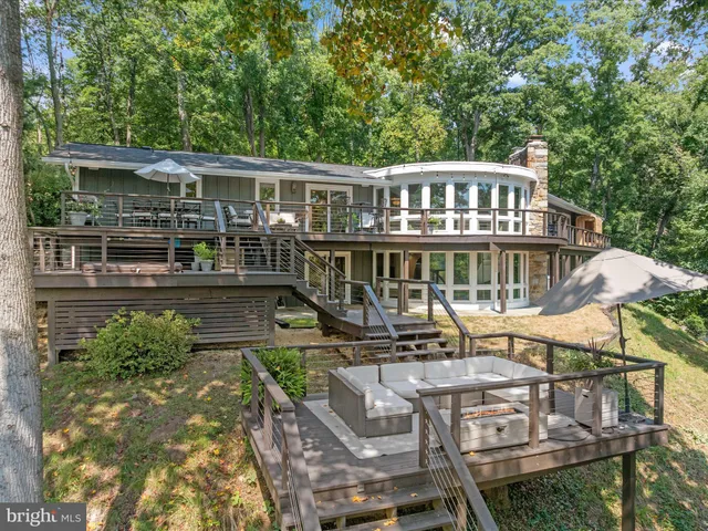 a view of a lake with a city