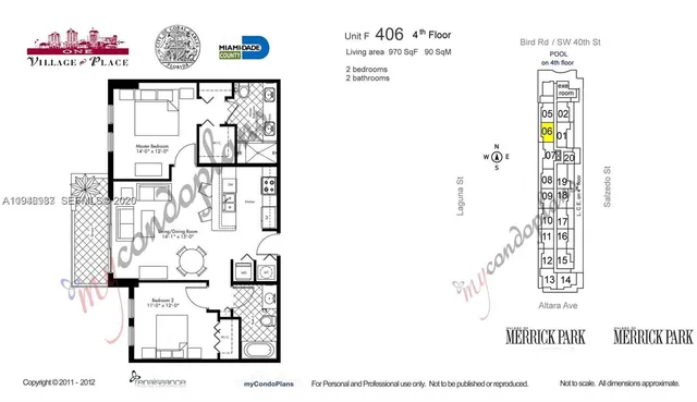 $3,500 | 4100 Salzedo Street, Unit 406, Coral Gables, FL 33146