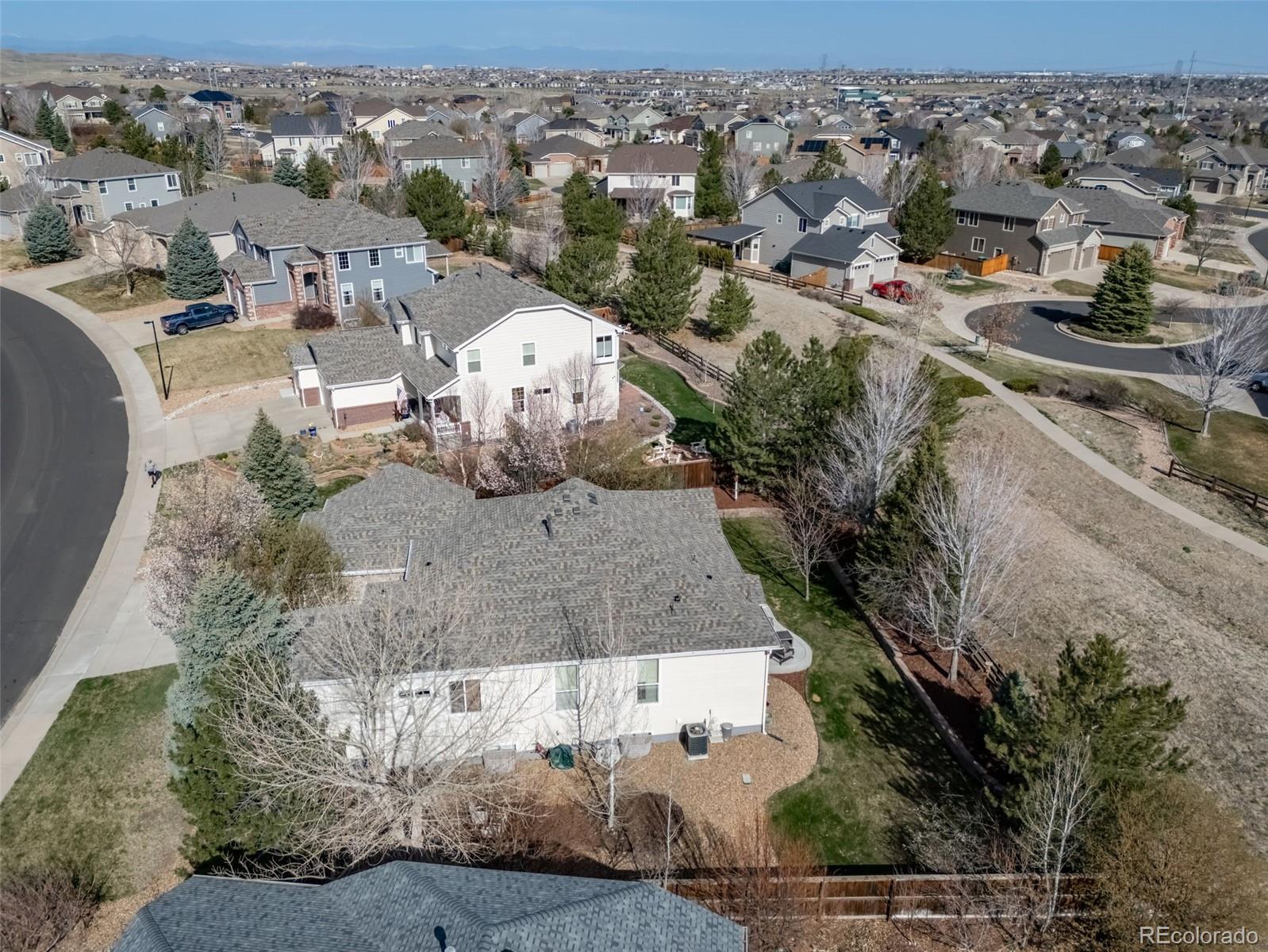 16598 Hitching Post Circle Parker, CO 80134 - Photo 41 of 50 an aerial view of a house with a yard