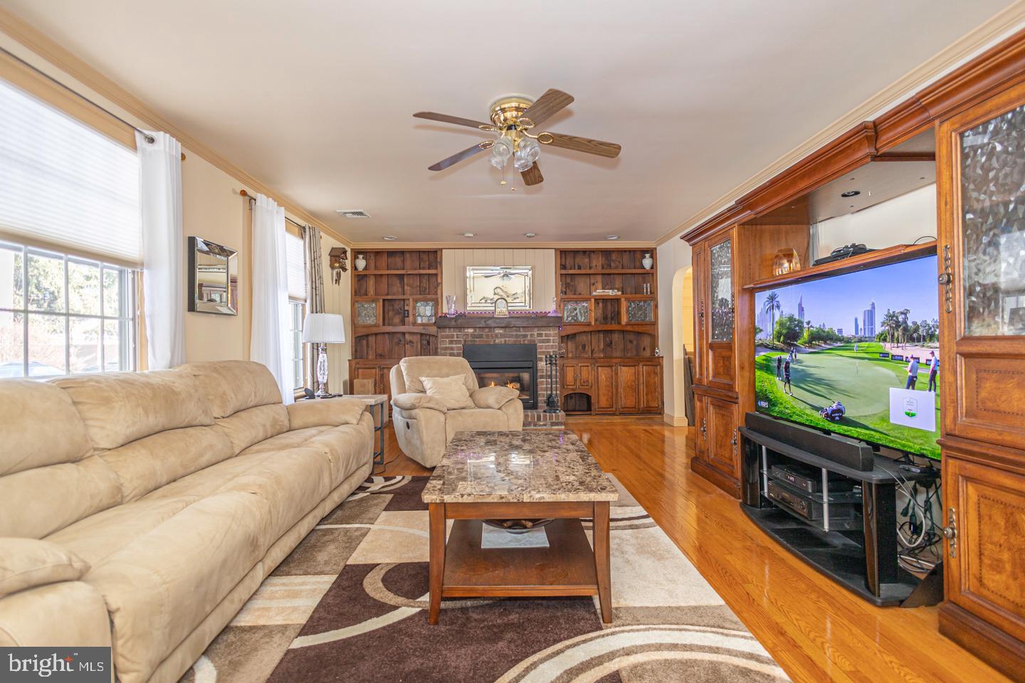 612 Double Woods Road Langhorne, PA 19047 - Photo 19 of 44 a living room with furniture and a flat screen tv