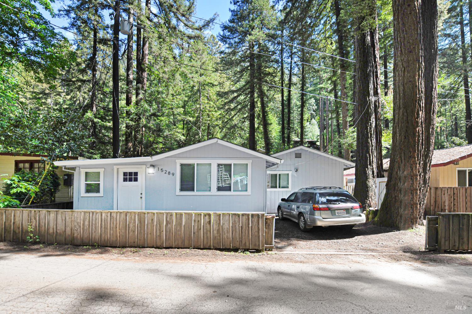 15289 Willow Road Guerneville, CA 95446 - Photo 6 of 22 a view of a car parked in front of a house