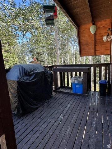 1456 Navajo Road Coalville, UT 84017 - Photo 49 of 55 Wooden terrace with a grill