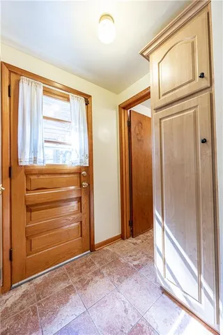 a view of front door