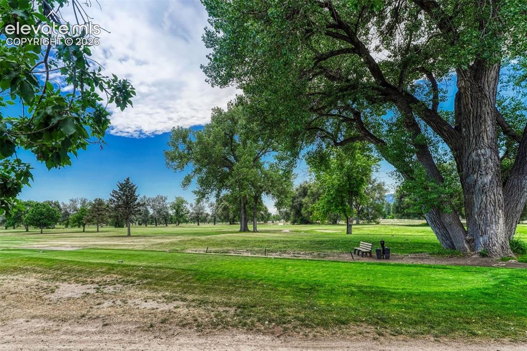 2103 Paseo Road Colorado Springs, CO 80907 - Photo 9 of 38 The back yard looks over the 5th tee box of the Peak Course.