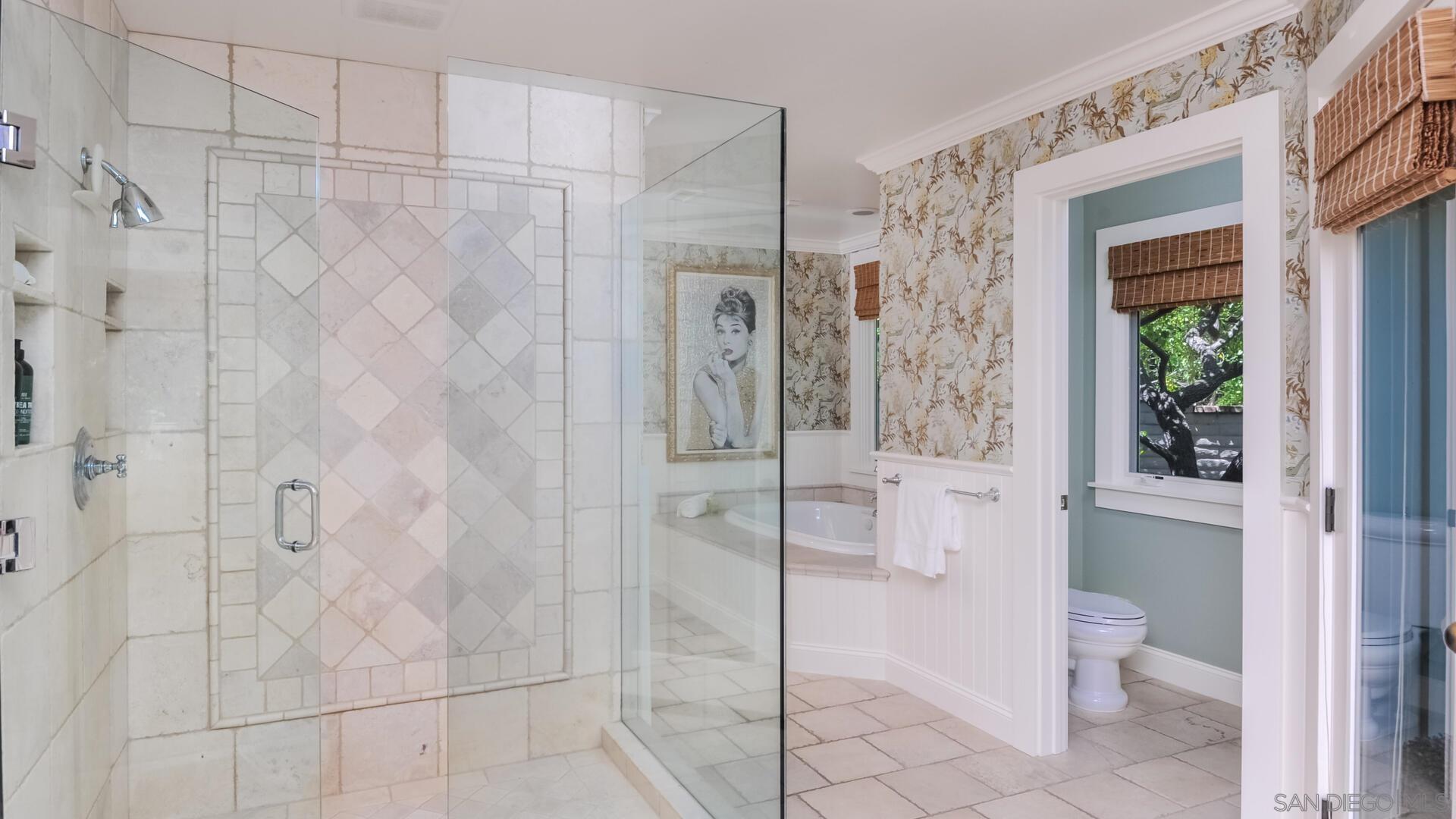 6571 Mimulus Rancho Santa Fe, CA 92067 - Photo 14 of 25 a bathroom with a shower and a toilet