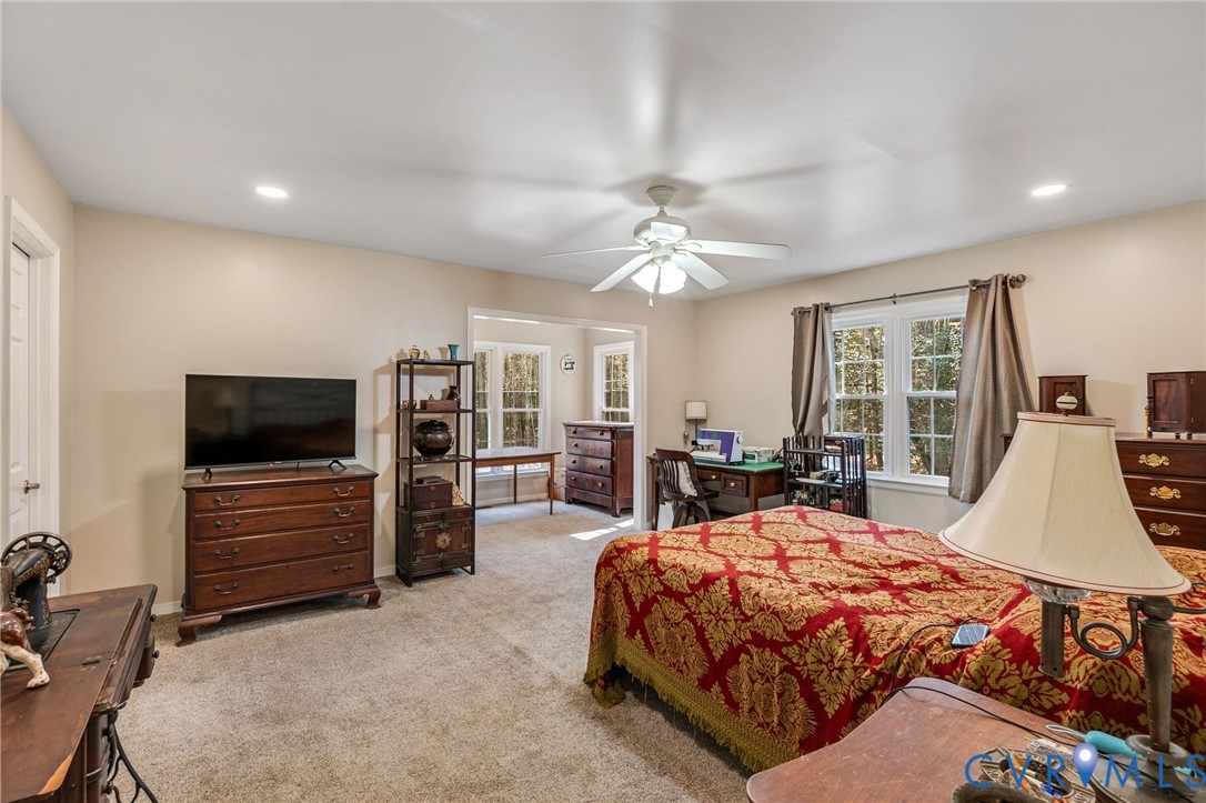 1373 Butler Branch Road Petersburg, VA 23805 - Photo 10 of 28 Carpeted bedroom with recessed lighting and a ceil