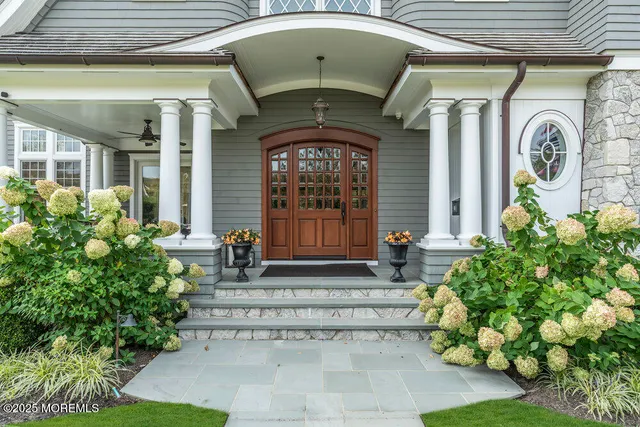 a front view of a house